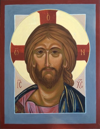 Kristus Pantokrator. Allhärskaren. (30x36 cm.)