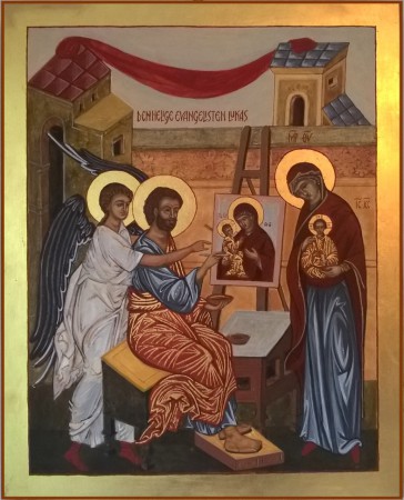 Den helige evangelisten och aposteln Lukas. (28 x 34 cm.)